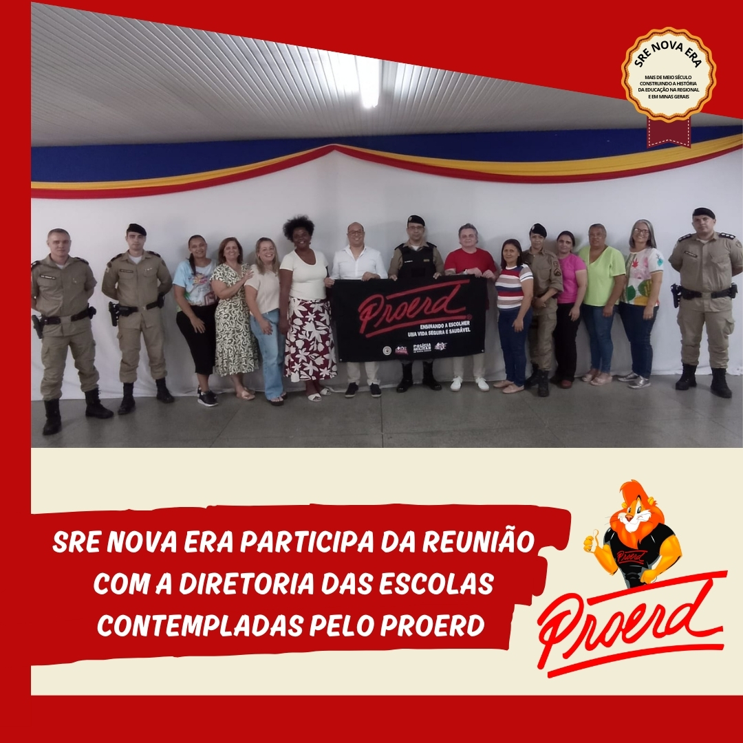 SRE Nova Era participa de reunião com a diretoria das escolas contempladas pelo PROERD