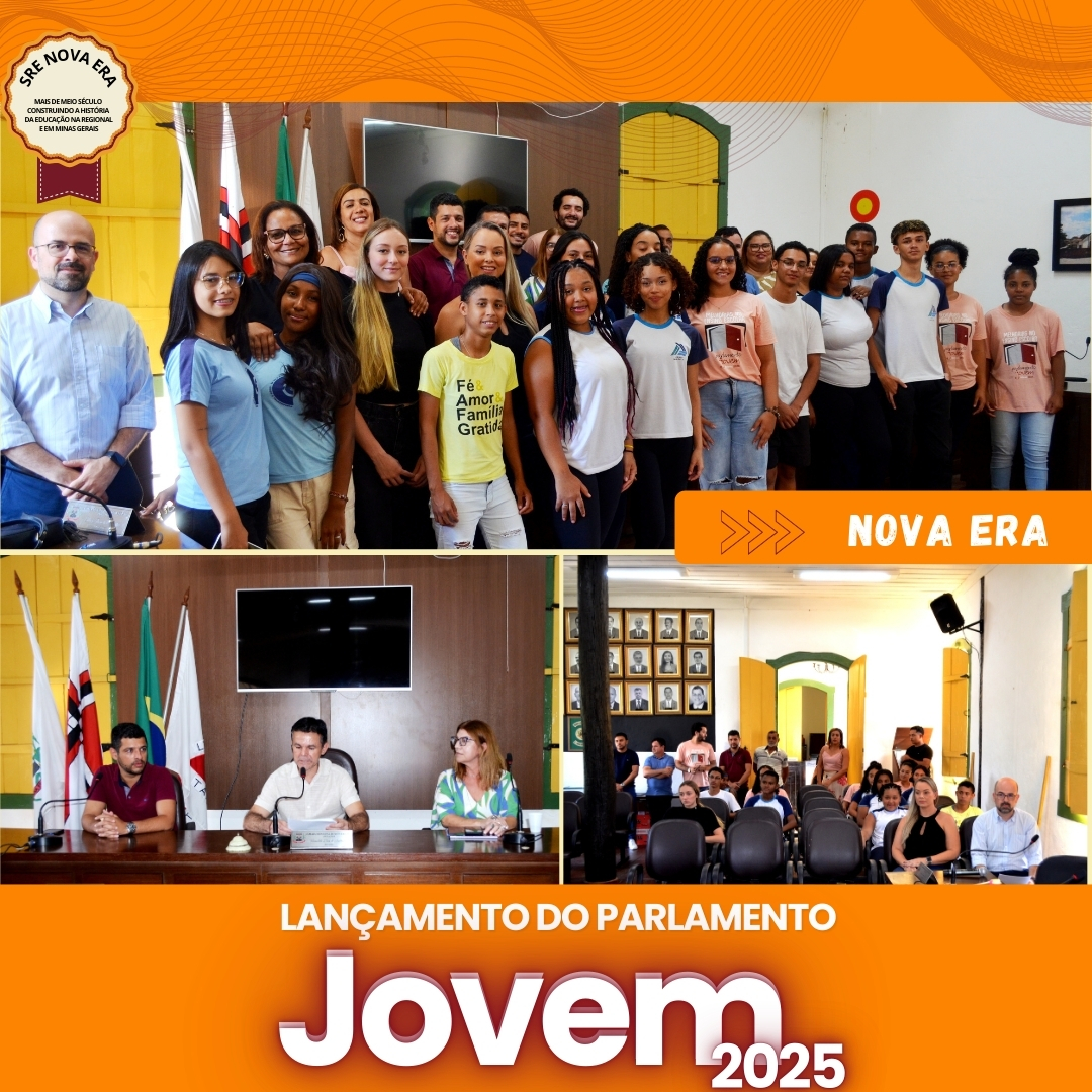 SRE Nova Era participa do lançamento do Parlamento Jovem 2025 no município de Nova Era
