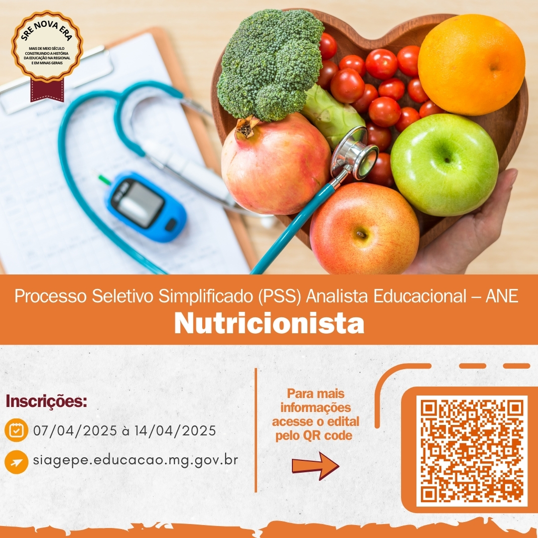 Secretaria de Educação divulga Processo Seletivo Simplificado – Analista Educacional – ANE para a função de Nutricionista